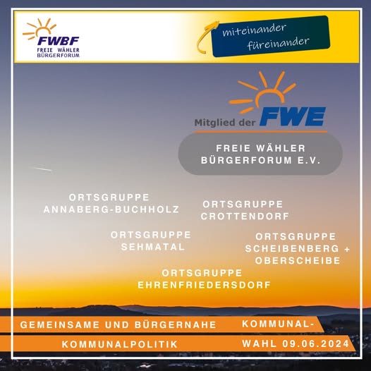 FREIE WÄHLER Erzgebirge e.V. & Fraktion ☀️